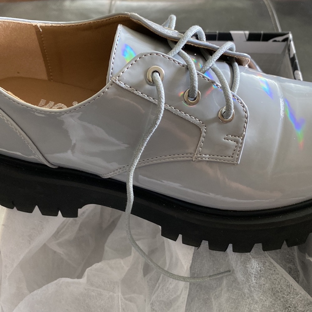 Koi Metallic Lace Up Loafer/Creeper UK7/US9 But Fits An 8